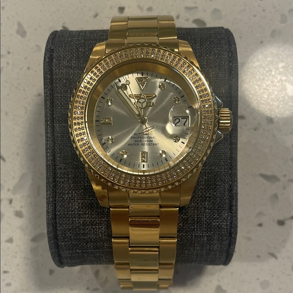Invicta Men's Pro Diver 1.02 Carat Diamond Watch - 40mm, Gold (38259)